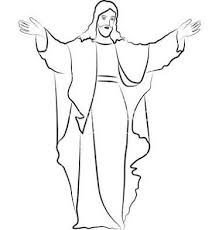 Image Result For Jesus Outline Pictures Jesus Drawings Jesus Christ Drawing Jesus Pictures