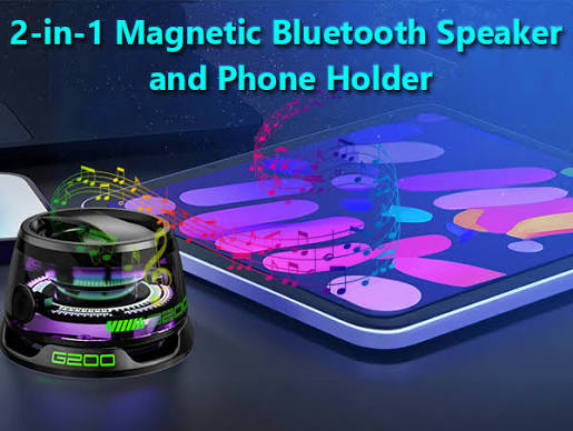 Amazon.com: Hounyoln G200 Magnetic Bluetooth Speaker,Multifunctional Portable Mini Speaker with Multi RGB Color Light Show-3D Surround Sound Effect,Christmas Birthday Gifts (Black) : Electronics
