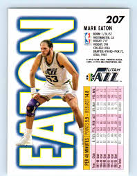Despite his height, as a youth he was more interested in playing water polo than basketball. 1993 94 Fleer Mark Eaton 207 On Kronozio