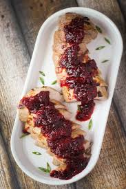 Pork Tenderloin With Chipotle Cranberry Sauce Pork Tenderloin Recipes Savory Cherry Recipes Christmas Main Dishes
