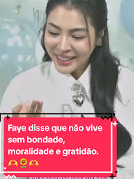 🗞️ Faye compartilha os três valores que carrega para a vida Durante o  evento de ontem, ao ser perguntada sobre algo sem o qual não poderia viver,  Faye emocionou os fãs com uma resposta profunda: ...