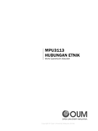 Check spelling or type a new query. Mpu3113 Hubungan Etnik Flip Ebook Pages 1 50 Anyflip Anyflip