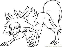 Si evolve in lycanroc a. Lycanroc Midday Form Pokemon Sun And Moon Coloring Page Moon Coloring Pages Pokemon Coloring Sheets Pokemon Coloring Pages