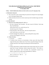 Tata ibadah natal ppgt 2018 doc tata ibadah… Tata Ibadah Perayaan Natal Pemuda Cute766