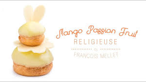 Mango Passion Fruit Religieuse Recipe Cream Puff Qzina Youtube Cream Puffs Sweet Recipes Mango Cream