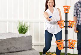 B3 bean bag bucketz sets up in a matter of minutes, and easily breaks down to be conveniently stored in the included carry case. Bean Bag Basket Toss Sharper Image