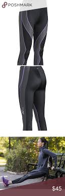 Cw X Performx Compression Black Purple Tights Color Black