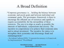 Global governance or world governance is a movement towards political integration of transnational actors aimed at negotiating responses to problems that affect more than one state or region. World Bank Institute Djordjija Petkoski 1 Governance For Young Leaders Understanding Corporate Governance Djordjija Petkoski Ppt Download