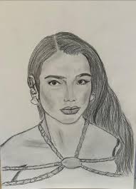 Not quite finished but wanted to share it with you. Don't have any  education so I just draw what I see