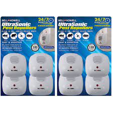• extra outlet and safety cover. 2 Pack Bell Howell 4 Pack Ultrasonic Pest Repellers Walmart Com Walmart Com