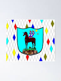 Einhorn mit riesen horn ausmalbild malvorlage einhorn mit riesigem horn ausmalbild malvorlage ausmalbilder einhorn zum ausmalen malvorlagen und ausmalbilder von einhorn pegasus. Ein Pegasus Mit Horn Auf Einem Schild Poster Von Judysnyder Redbubble