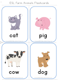 Esl Farm Animals Spelling Practice Farm Animals Spelling Practice Animal Flashcards