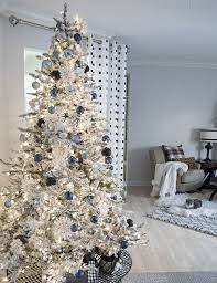 Blue Black And White Christmas Part 1 Cuckoo4design Blue Christmas Decor White Christmas Tree Decorations Black Christmas Decorations