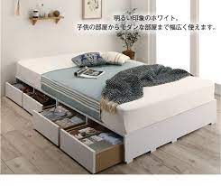 楽天市場 送料無料 ベッド ベッドフレーム フィッツ 木製 収納ベッド コンパクト 引き出し付き ロータイプ フレームのみ シングルベッド ブリッサリットル ローベッド ベッドフレーム ベッド
