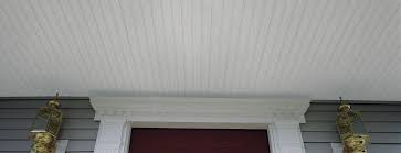 Beadboard porch lid on a historic home. Beaded Triple 2 Siding Certainteed