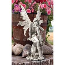 It may be a flower garden or sculpture garden. Design Toscano Fairy Of Hopes And Dreams Garden Statue By Artist Cecelia Walmart Com Walmart Com