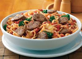 Of cooked spaghetti as in steps 1 and 2 of section 1 15 minutes before the sauce finishes cooking. Zesty Italian Sausage Pasta Johnsonville Com