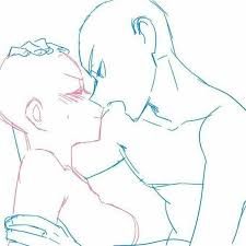 Pin On Dibujos De Parejas Do anime characters even have lips? pinterest