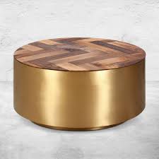 24 inch round coffee table; Modern Brass Coffee Table With Oiled Walnut Modshop Modshop