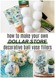 For the cost of them in the store a diy decorative ball comes out much cheaper and you can make several of them with the supplies you buy. Diy Vase Filler Balls Average But Inspired