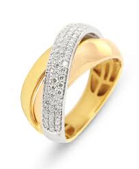 Bague 3 ors 750 (or jaune, or blanc, or rose). Bague 3 Ors 750 Et Diamant Ref 47243
