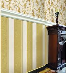 مزيج من ورق الجدران في المناطق الداخلية