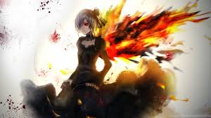 Customize and personalise your desktop, mobile phone and tablet with these free wallpapers! Download Wallpapers 1366x768 Anime Tokyo Ghoul Kirishima Touka Desktop Background