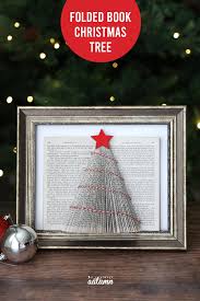 How To Make A Folded Book Christmas Tree It S Always Autumn Book Christmas Tree Paper Christmas Tree Easy Christmas Crafts