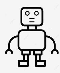 Illustration of cute cartoon black robot isolated on white background. Cartoon Robot Icon Robot Cartoon Black Line Drawing Png Transparent Clipart Image And Psd File For Free Download