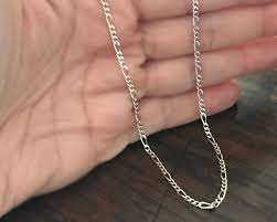 Silver Chain 40 Cm Figaro 3 1 Silver 925 For Child Girl Boy Etsy
