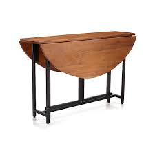 Origami Drop Leaf Oval Dining Table Reviews Crate And Barrel In 2020 Oval Table Dining Drop Leaf Dining Table Drop Leaf Table