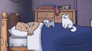Ein einzigartiges, hochwertig verarbeitetes bett für ihre katze. Guten Morgen Hahaha Seltsame Katzen Simons Katze Katze Lustig