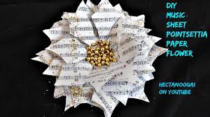 Find great deals on ebay for music christmas ornaments. Music Sheet Pointsettia Paper Crafts Christmas Ornaments Holiday Decor Youtube