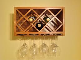 Holds 4 wine glasses up to 3.5 diameter and 10 tall. Wall Mounted Wine Rack And Glass Holder Ideas On Foter