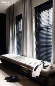 gordijn horizontale jaloezie interior gordijnenopmaat zonwering interiordesign inspira slaapkamer raambekleding boerderij woonkamers woonkamergordijnen