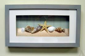 Shell Seashell Starfish Fish Bathroom Room Shadow Box Wall Art Beach Bathroom Decor Diy Beach Decor Beach Diy