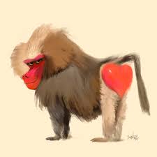 Artstation Baboon 3 Sam Nassour Monkey Illustration Animal Illustration Baboon