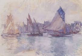 Bateaux Dans Le Port Du Havre C Monet W 815 Claude Monet Paintings Monet Oil Paintings Claude Monet Art