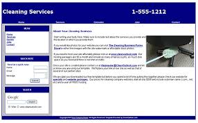 Cleaning company website template via Relatably.com