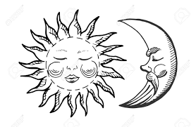 Worldwide shipping available as standard or express delivery learn more. Vintage Sun And Moon Illustration Download Illustration 2020