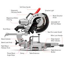 Skilsaw Spt88 01 Worm Drive Dual Bevel 12 Skil Saw Sliding Mitre Saw Best Circular Saw