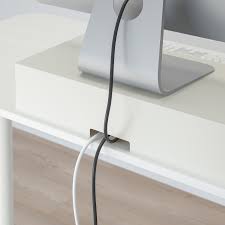 However, you'll need some cable management sleeves and boxes to get rid of the clutter. Elloven Monitor Stand With Drawer White Ikea