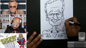 Form the shape of stan's chibi face by using the guides you created in step one. How To Draw Stan Lee Caricature Youtube
