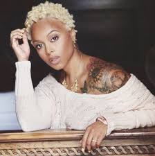 Chrisette Michele Dyes Her Afro Platinum Blonde Short Hair Styles Natural Hair Styles Hair Styles