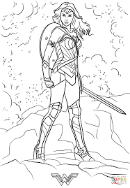 Wonder Woman Para Colorear