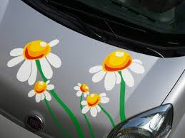 Autoaufkleber Selbst Gestalten Sommer Margeriten Handmade Kultur