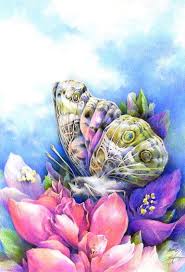 Original Butterfly On A Flower Colored Pencil Drawing Drawings Pencil Drawings Flower Art