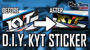 Helmet Modification Sticker Tutorial Kyt Nfr Tagalog Youtube