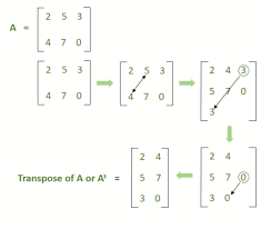 Matrix transposes are a neat tool for understanding the structure of matrices. Transpose Of A Matrix Matrices Class 12 Maths Geeksforgeeks
