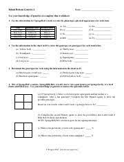 What are the possible genotypes and phenotypes for the offspring? C What Is The Probability That The Kids Would Have Round Eyes D What Is The Course Hero